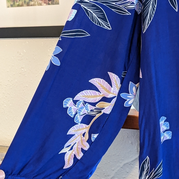 St. John's Bay Medium Floral Bright Beautifully Colored Boho Top Blouse 😎 - Picture 5 of 9